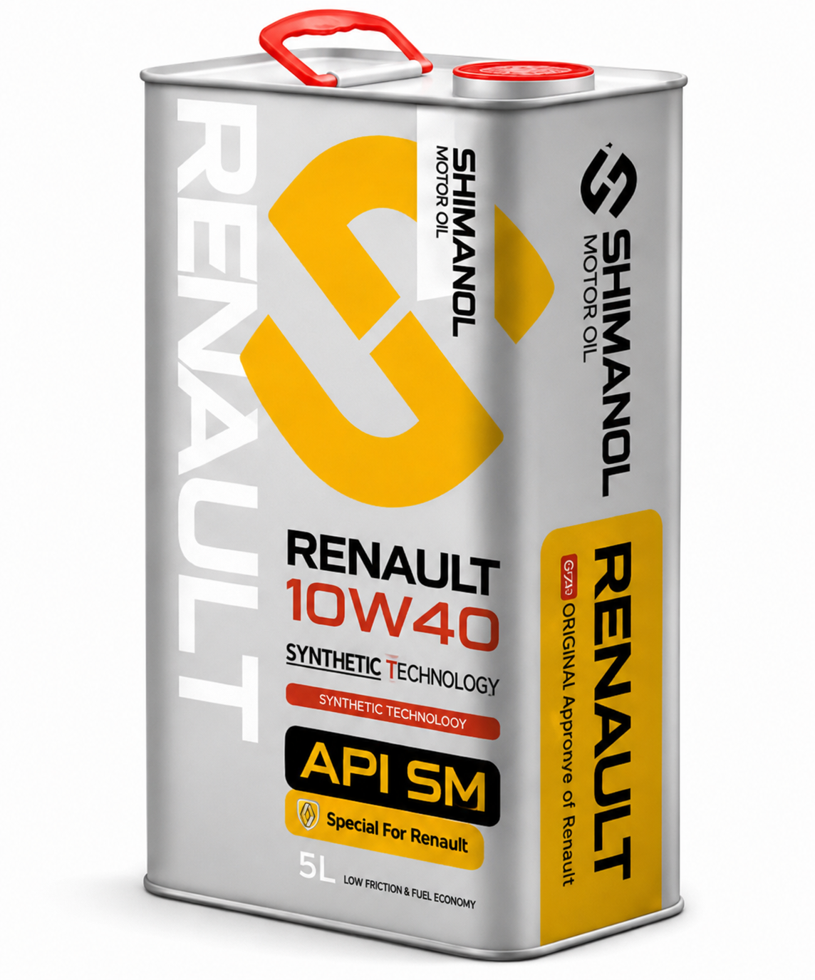 روغن موتور شیمانول L90 مدل API SM 10/40 5 Lit ظرف فلزی
